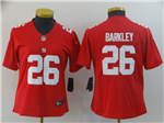 New York Giants #26 Saquon Barkley Women's Red Inverted Limited Jersey