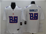 New York Giants #26 Saquon Barkley White Shadow Logo Limited Jersey