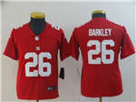 New York Giants #26 Saquon Barkley Youth Red Inverted Limited Jersey