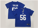 New York Giants #56 Lawrence Taylor Toddler Blue Vapor Limited Jersey