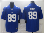 New York Giants #89 Kadarius Toney Blue Vapor Limited Jersey