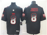 New York Giants #8 Daniel Jones Black Arch Smoke Limited Jersey