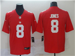 New York Giants #8 Daniel Jones Red Vapor Limited Jersey