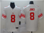 New York Giants #8 Daniel Jones White Vapor Limited Jersey