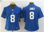 New York Giants #8 Daniel Jones Women's Blue Vapor Limited Jersey