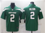 New York Jets #2 Zach Wilson Green Vapor Limited Jersey