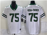 New York Jets #75 Alijah Vera-Tucker White Legacy Vapor F.U.S.E. Limited Jersey