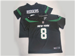 New York Jets #8 Aaron Rodgers Toddler Black Vapor Limited Jersey