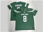 New York Jets #8 Aaron Rodgers Toddler Green Vapor Limited Jersey