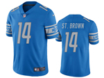 Detroit Lions #14 Amon-Ra St. Brown Blue Vapor Limited Jersey