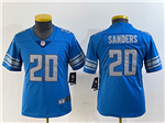 Detroit Lions #20 Barry Sanders Youth Blue Vapor Limited Jersey