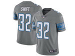 Detroit Lions #32 D'Andre Swift Silver Color Rush Limited Jersey