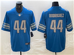 Detroit Lions #44 Malcolm Rodriguez Blue Vapor Limited Jersey