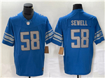 Detroit Lions #58 Penei Sewell Blue Vapor F.U.S.E. Limited Jersey