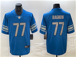 Detroit Lions #77 Frank Ragnow Blue Vapor Limited Jersey