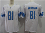 Detroit Lions #81 Calvin Johnson White Vapor Limited Jersey