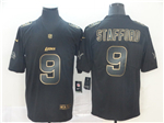 Detroit Lions #9 Matthew Stafford Black Gold Vapor Limited Jersey