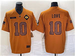 Green Bay Packers #10 Jordan Love 2023 Brown Salute To Service Limited Jersey