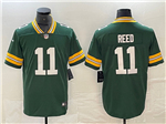 Green Bay Packers #11 Jayden Reed Green Vapor Limited Jersey