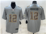Green Bay Packers #12 Aaron Rodgers Gray Atmosphere Fashion Limited Jersey