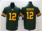 Green Bay Packers #12 Aaron Rodgers Alternate Green Vapor Limited Jersey