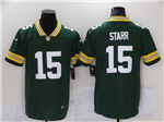 Green Bay Packers #15 Bart Starr Green Vapor Limited Jersey