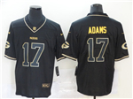 Green Bay Packers #17 Davante Adams Black Gold Vapor Limited Jersey