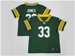 Green Bay Packers #33 Aaron Jones Toddler Green Vapor Limited Jersey