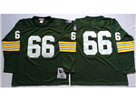 Green Bay Packers #66 Ray Nitschke 1969 Throwback Green Jersey