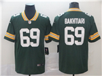 Green Bay Packers #69 David Bakhtiari Green Vapor Limited Jersey