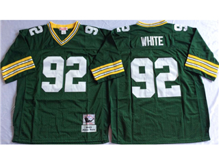 Green Bay Packers #92 Reggie White 1993 Throwback Green Jersey