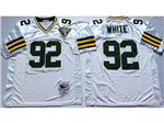 Green Bay Packers #92 Reggie White 1993 Throwback White Jersey