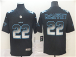 Carolina Panthers #22 Christian McCaffrey Black Arch Smoke Limited Jersey
