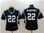 Carolina Panthers #22 Christian McCaffrey Women's Black Vapor Limited Jersey