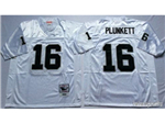 Oakland Raiders #16 Jim Plunkett 1980 Throwback White Jersey
