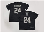 Las Vegas Raiders #24 Charles Woodson Toddler Black Vapor Limited Jersey