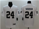 Las Vegas Raiders #24 Charles Woodson Youth White Vapor Limited Jersey