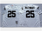 Oakland Raiders #25 Fred Biletnikoff Throwback White Jersey