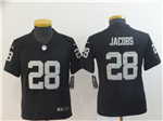 Las Vegas Raiders #28 Josh Jacobs Youth Black Vapor Limited Jersey