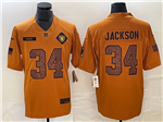 Las Vegas Raiders #34 Bo Jackson 2023 Brown Salute To Service Limited Jersey