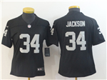 Las Vegas Raiders #34 Bo Jackson Women's Black Vapor Limited Jersey
