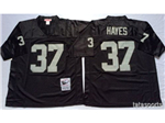 Oakland Raiders #37 Lester Hayes Throwback Black Jersey