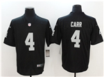 Las Vegas Raiders #4 Derek Carr Black Vapor Limited Jersey