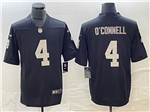 Las Vegas Raiders #4 Aidan O'Connell Black Vapor Limited Jersey