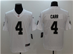 Las Vegas Raiders #4 Derek Carr White Vapor Limited Jersey