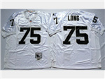 Los Angeles Raiders #75 Howie Long Throwback White Jersey