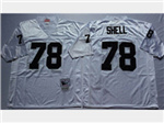 Los Angeles Raiders #78 Art Shell Throwback White Jersey