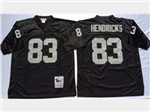 Los Angeles Raiders #83 Ted Hendricks Throwback Black Jersey