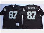 Los Angeles Raiders #87 Dave Casper Throwback Black Jersey