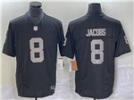 Las Vegas Raiders #8 Josh Jacobs Black Vapor F.U.S.E. Limited Jersey